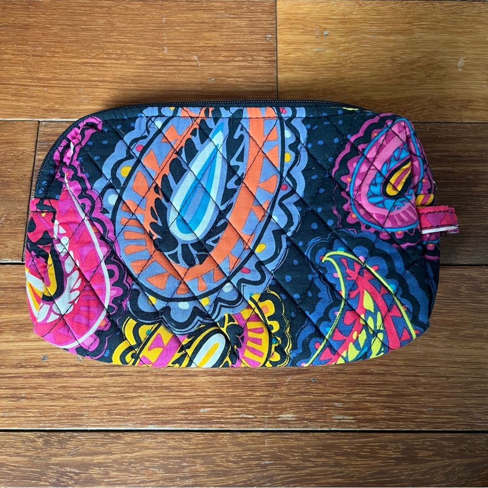 Vera Bradley Medium Cosmetic Bag‎ In Twilight Midnight